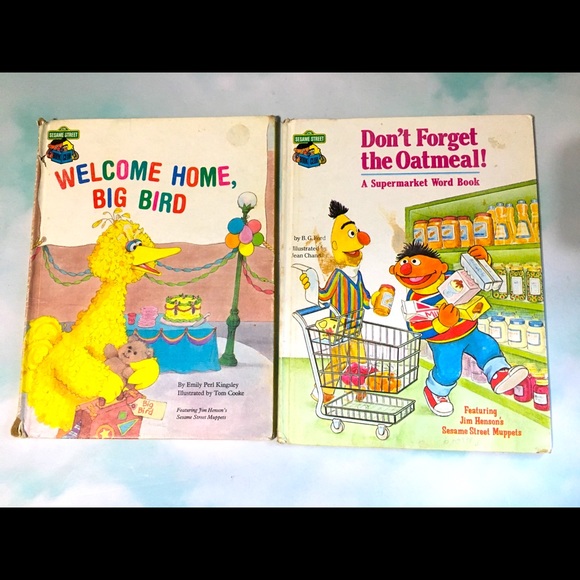SESAME STREET  VINTAGE BOOK COLLECTION BUNDLE OF 7 - Picture 3 of 16